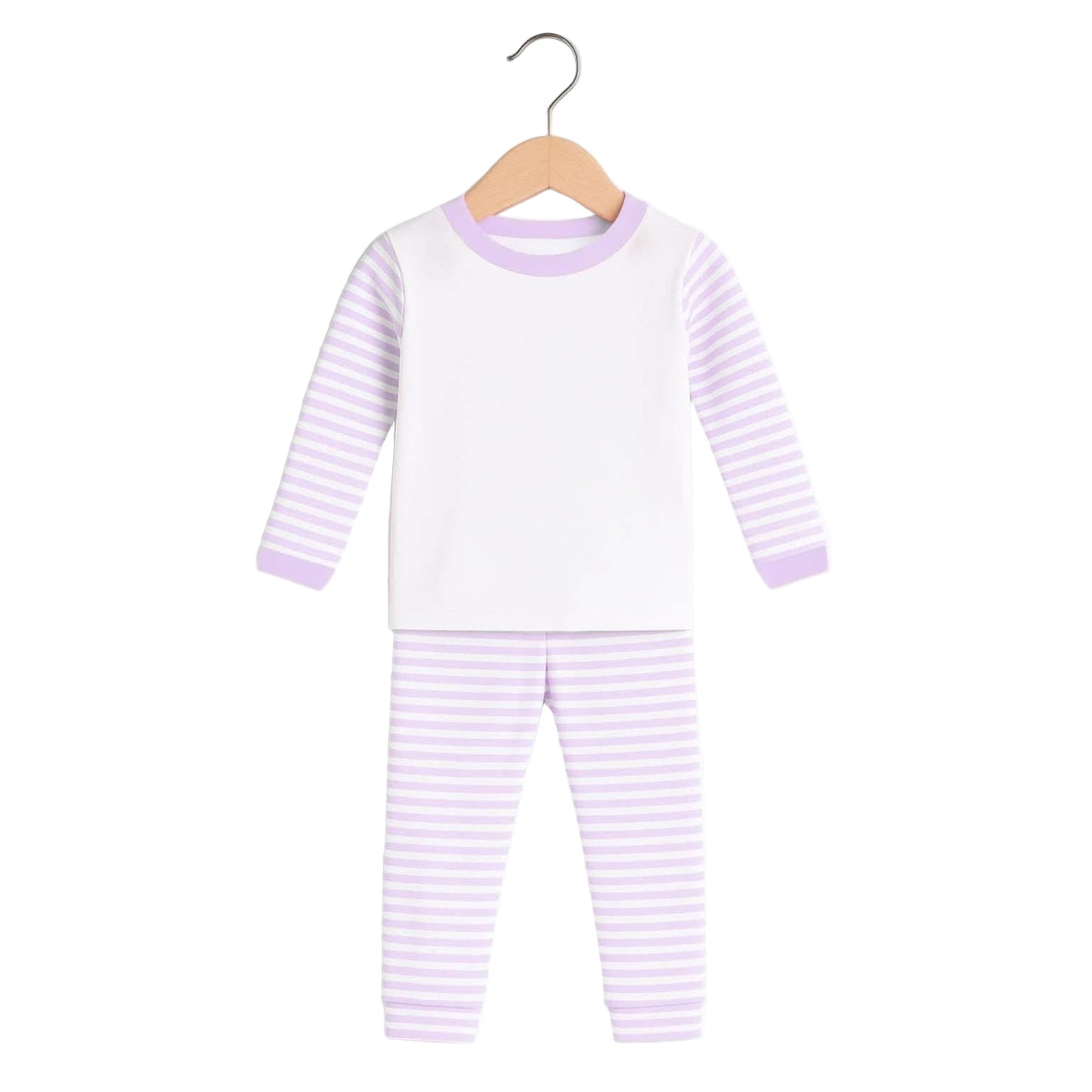 Personalised Childrens Pyjama’s - Create Your Own Design | Lilac Stripe
