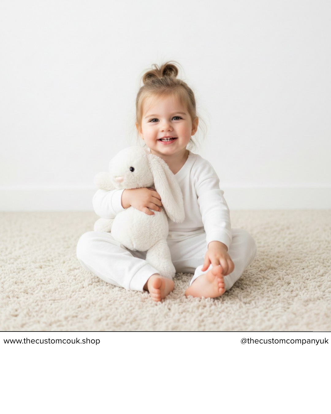 Custom White Baby Pyjamas