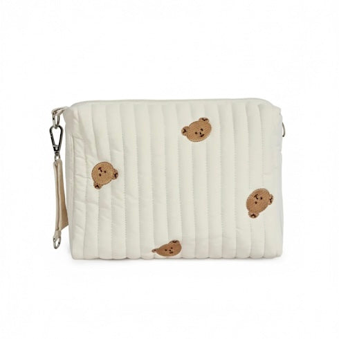 Personalised Stroller Pouch – Embroidered Teddy Bear