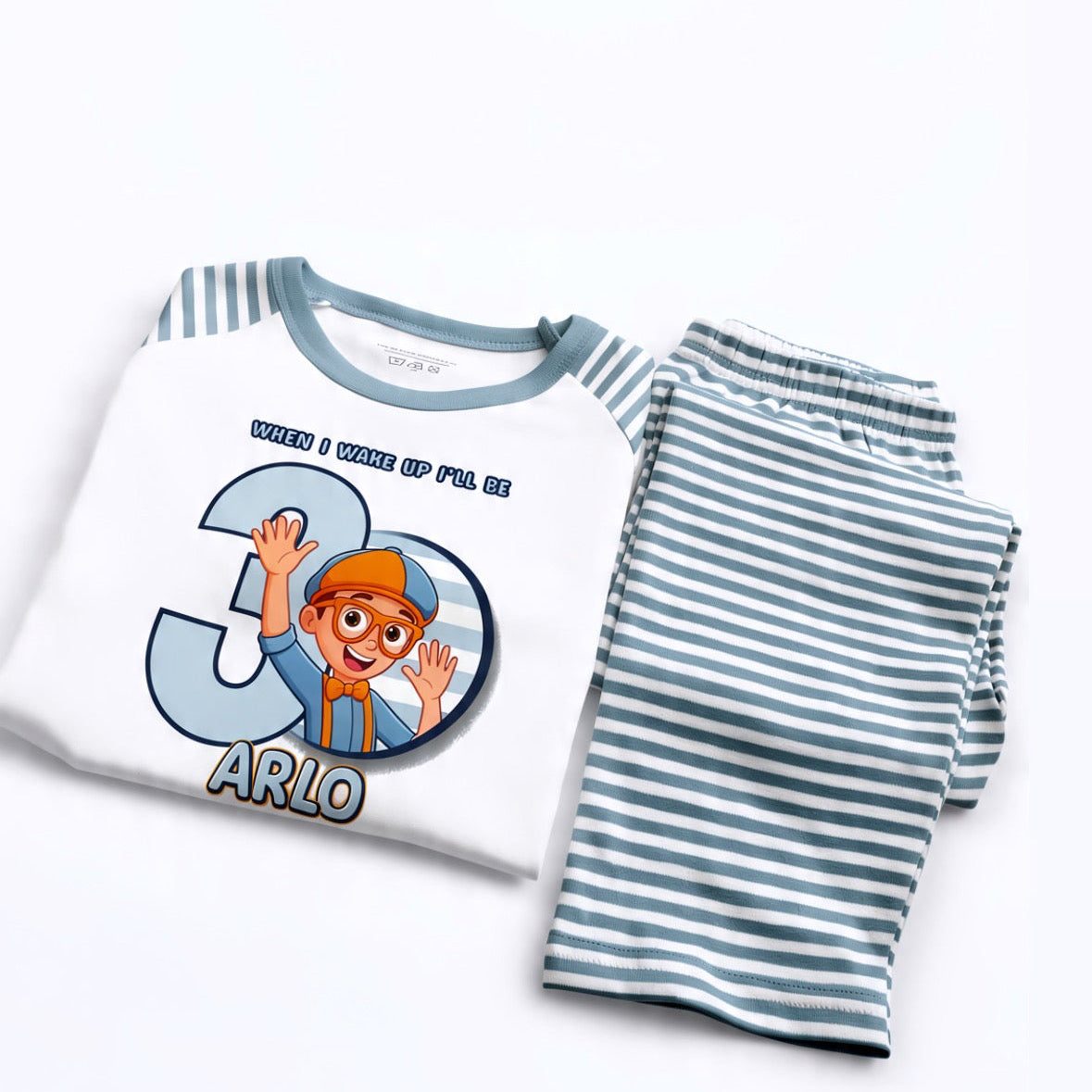 Personalised Blippi Birthday Pyjamas