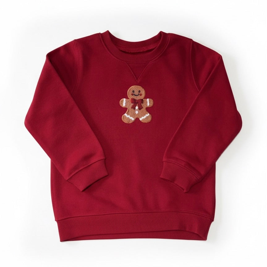 Christmas Gingerbread Sweater - Faux Embroidery 3D Print