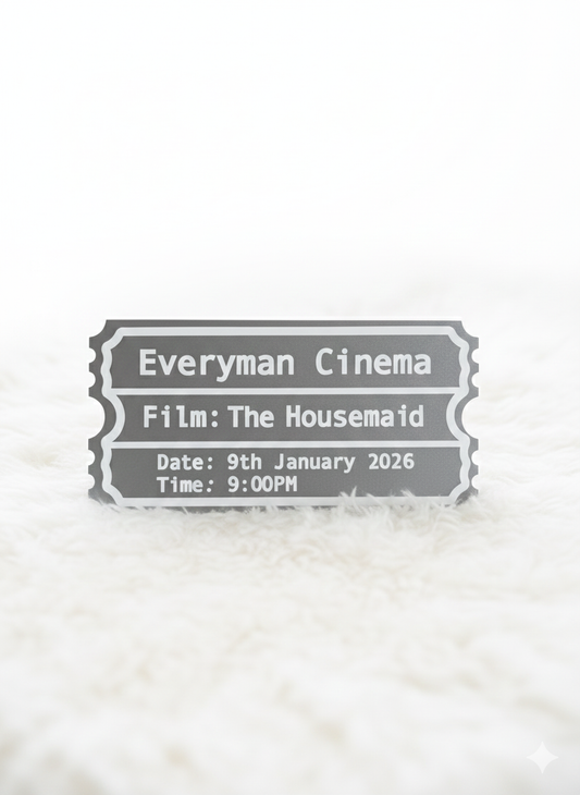 Personalised Acrylic Ticket | Cinema Or Event