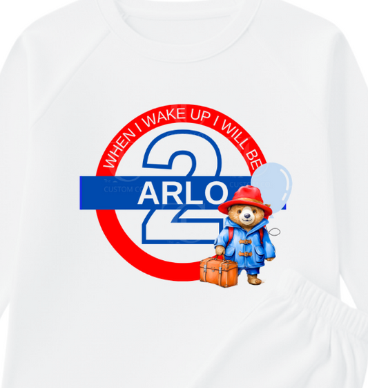 When I Wake Up I’ll Be Two - Birthday Pyjama’s - Paddington Bear