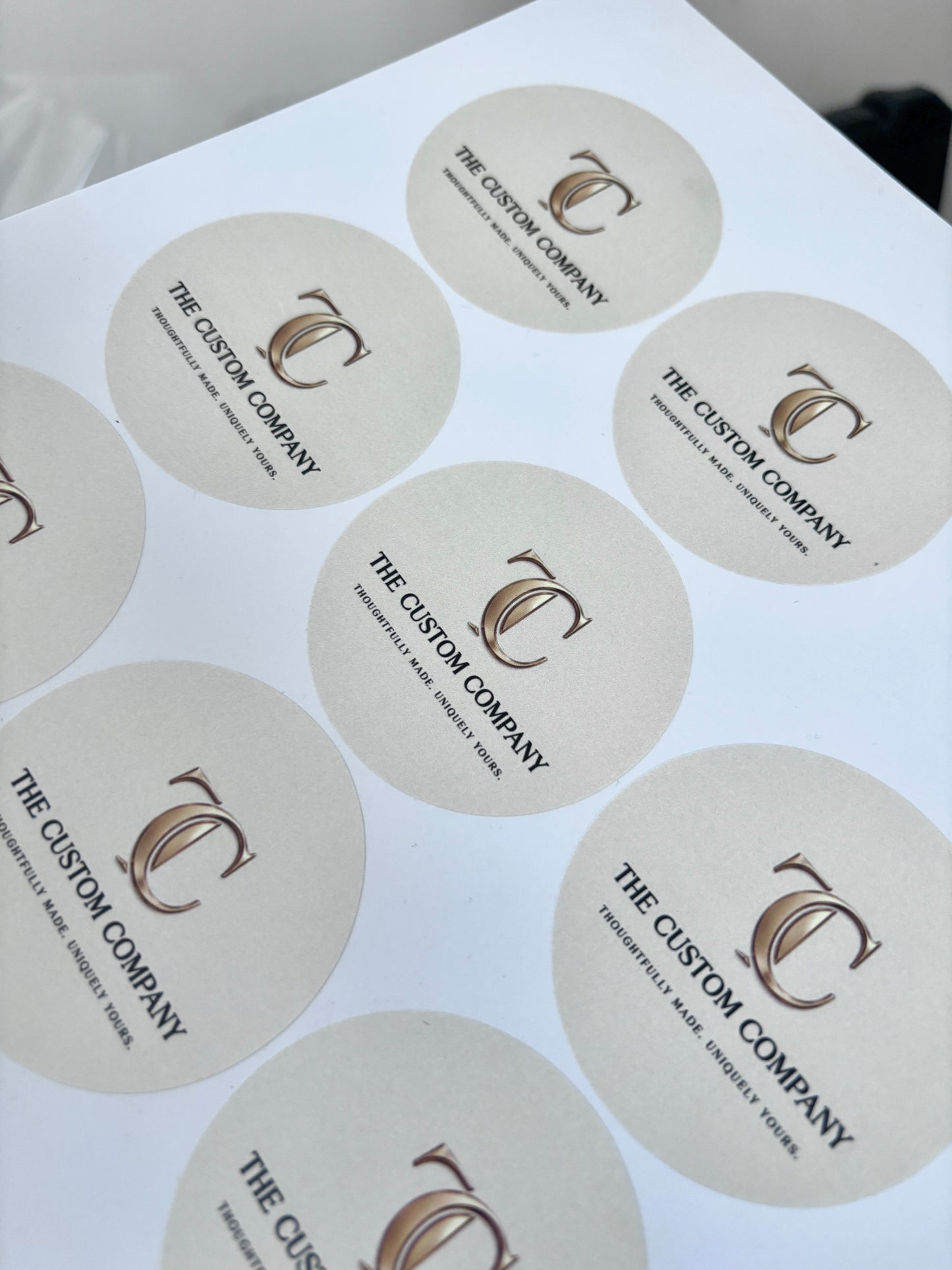 Custom Packaging & Branding Stickers | Circle
