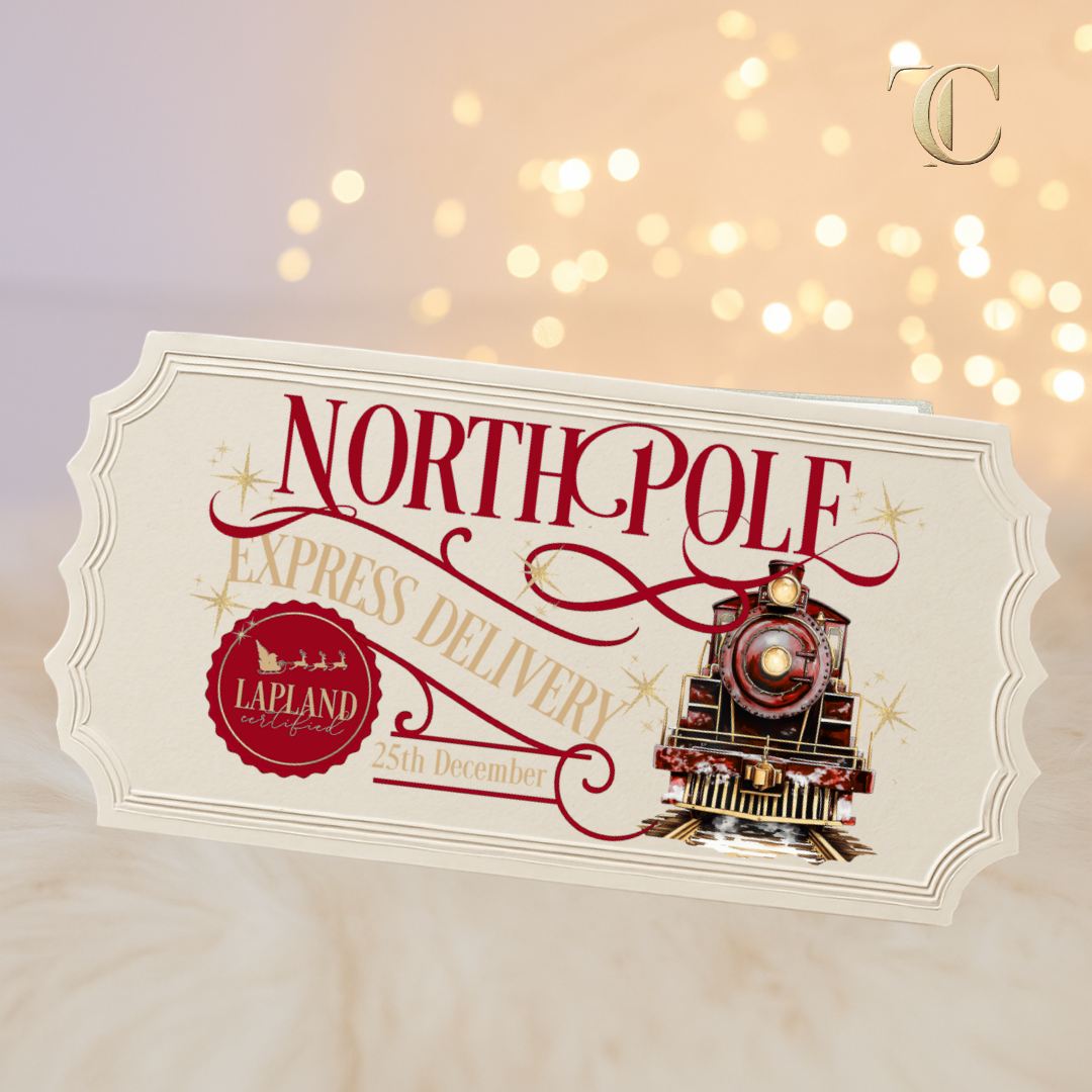 North Pole Express Personalised Acrylic Ticket