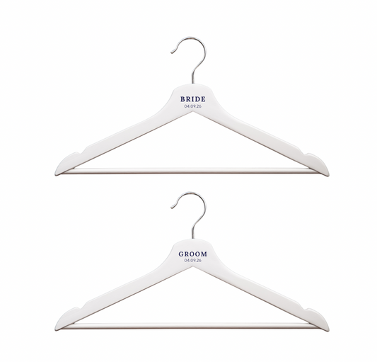 Personalised Bridal Party Hangers | Bride, Groom & Bridesmaid Hangers