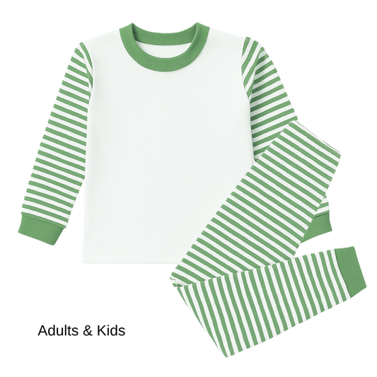 Children's Personalised Pyjama’s - Stripe - Custom Design