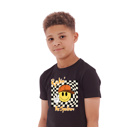 Rocking The Spectrum Kids T-Shirt | Autism Awareness Tee | The Inclusion Initiative