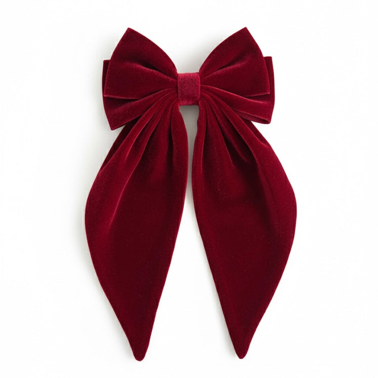 Personalised Luxury Velvet Hair Bow