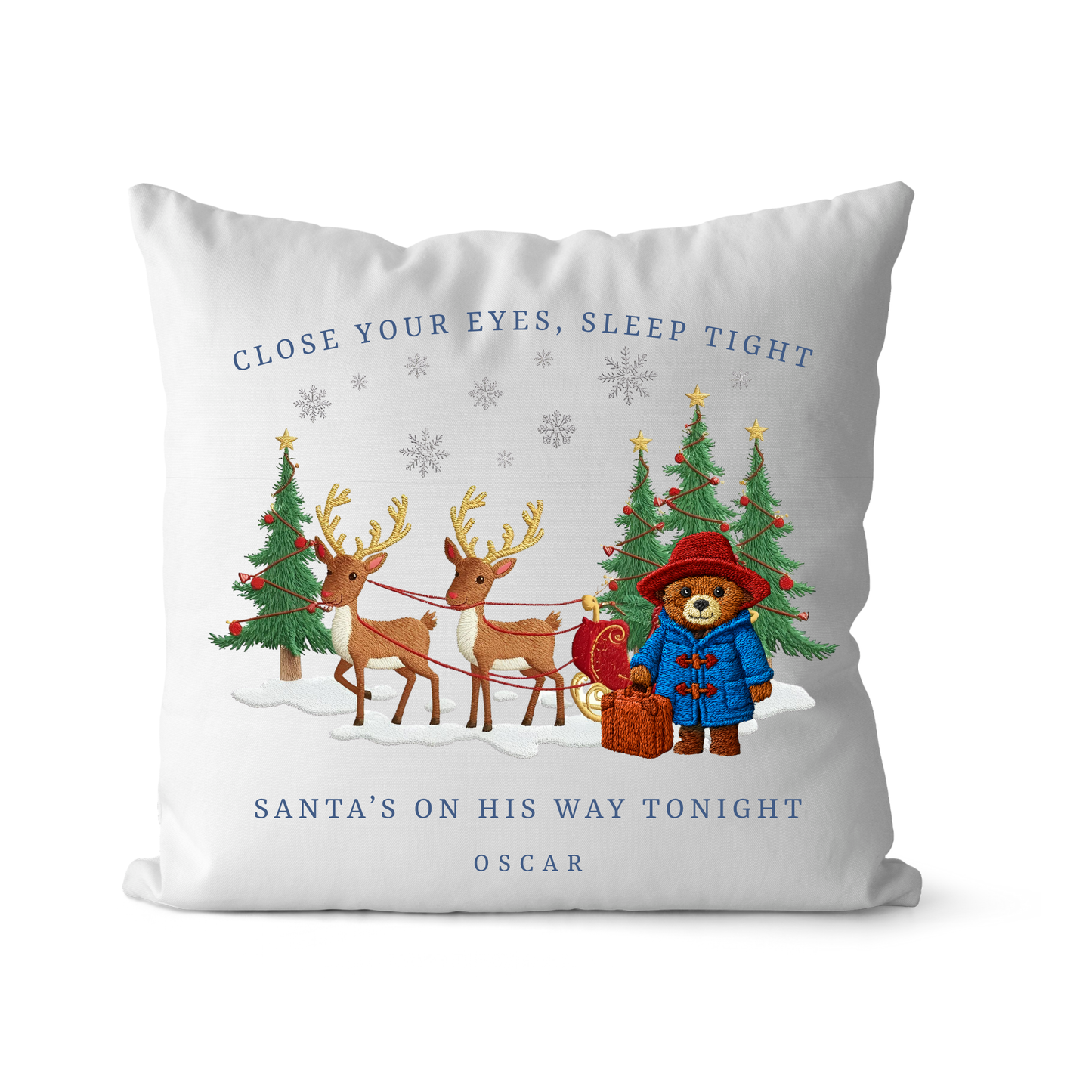 Christmas Cushion – Festive Decorative Pillow | Paddington Bear