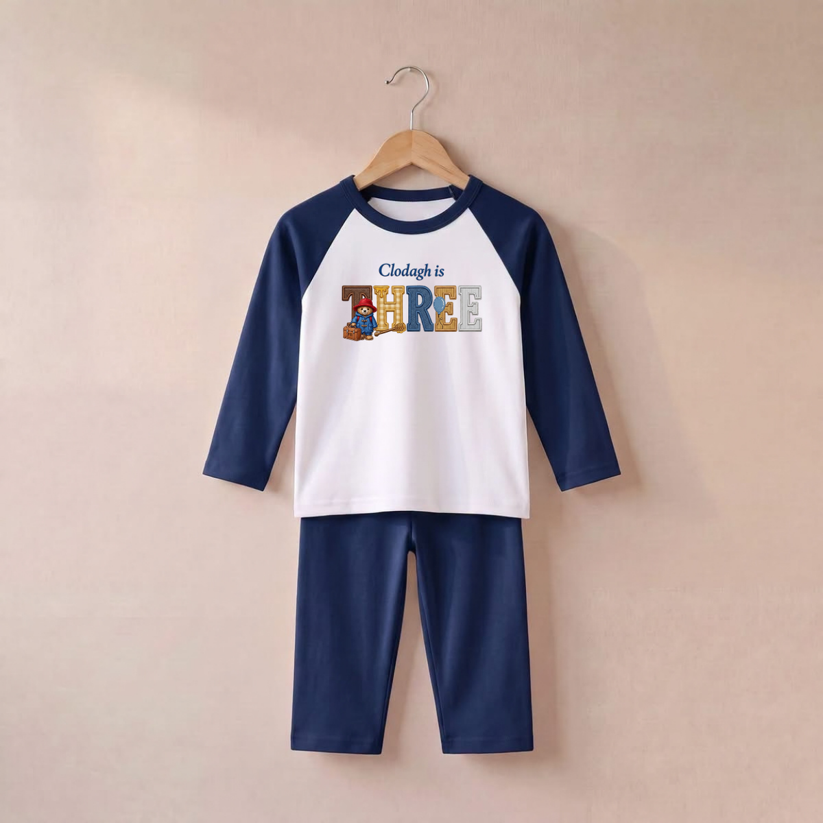 Personalised Pyjamas | Custom Design - Navy