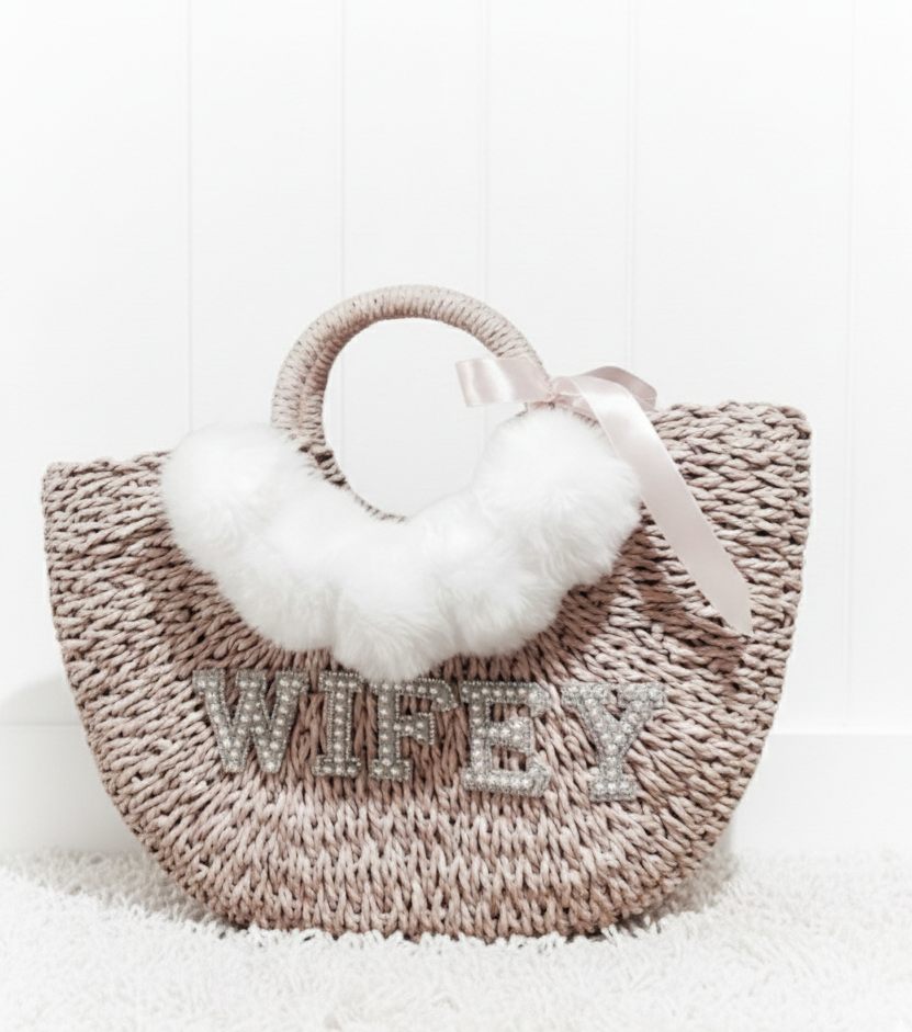 Personalised Straw Beach Bag – Custom Summer Tote