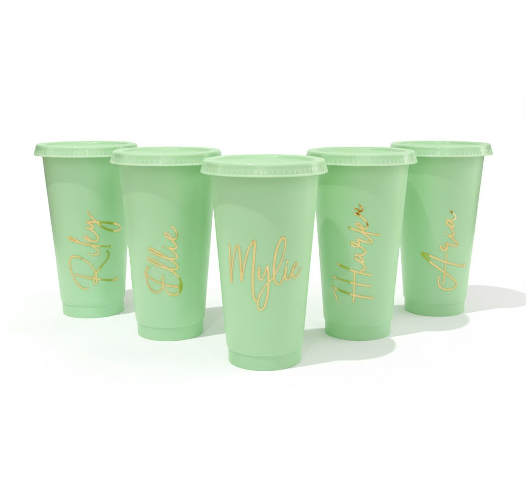 Personalised Tumbler | 16oz Custom Drink Cup with Straw & Lid