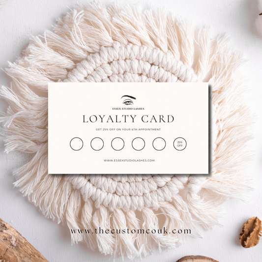 Custom Designed Loyalty Cards – Reward Your Customers in Style