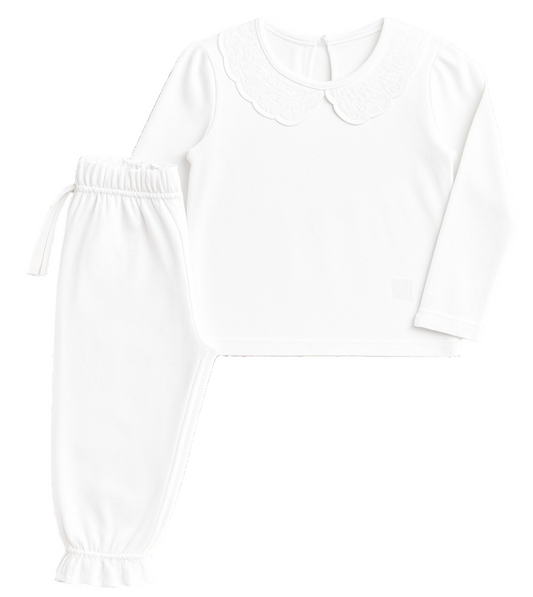 Customisable Girls Long Sleeve Frilled Pyjama’s