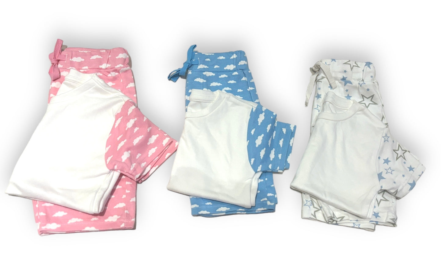 Personalised Baby Pyjamas | Cloud Print - Clearance