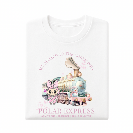 Labubu North Pole Express Christmas Children's T-Shirt
