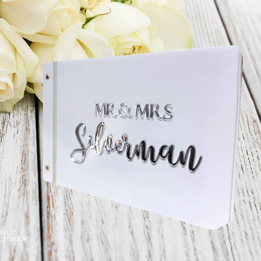 Personalised Acrylic Wedding Guestbook