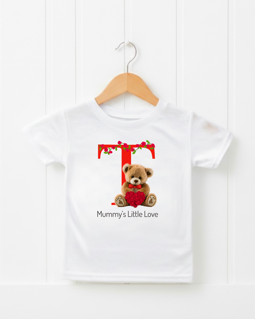 Personalised Valentines Day T-Shirt | Teddy Bear