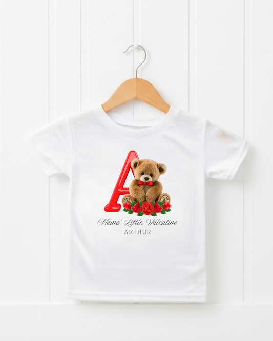 Personalised Valentines Day T-Shirt | Teddy Bear