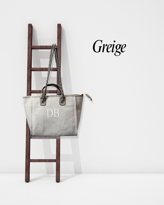 Personalised Women's Tote Bag - Greige