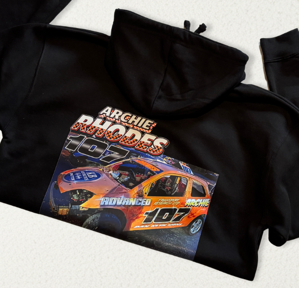 Custom Banger Racing Car Hoodie | Bespoke Motorsport Design
