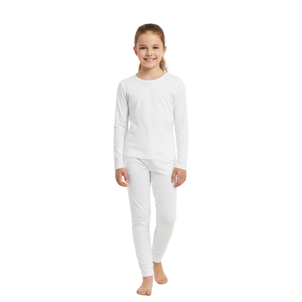 Children’s Plain White Pyjamas | Custom
