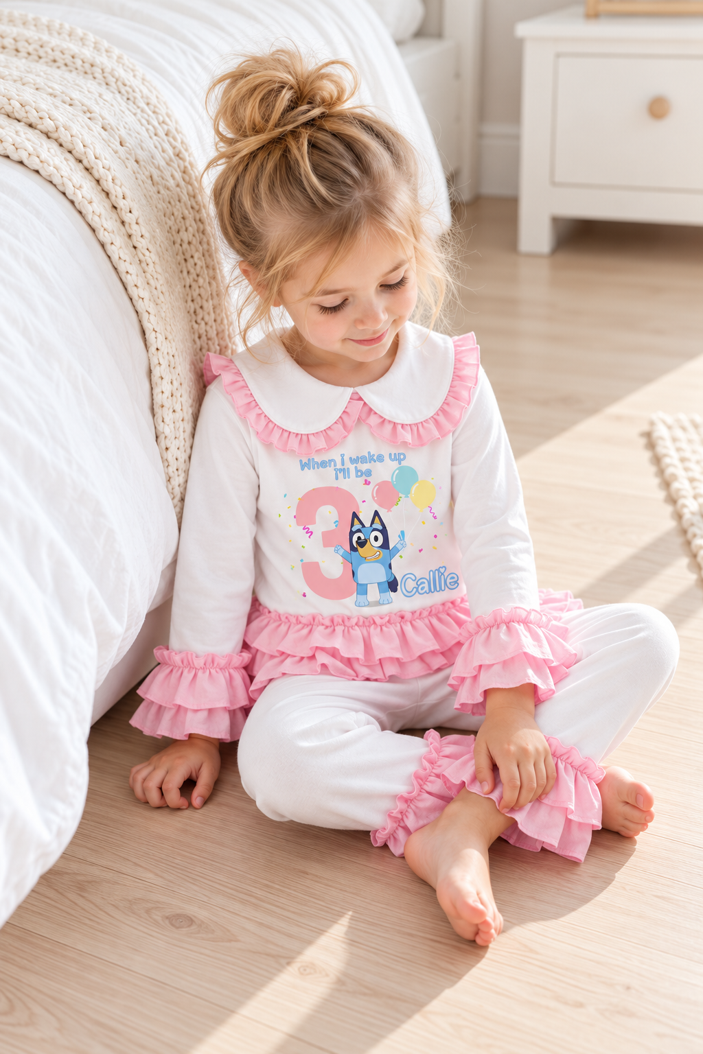 “When I Wake Up I’ll Be 3” | Bluey Birthday Pyjamas
