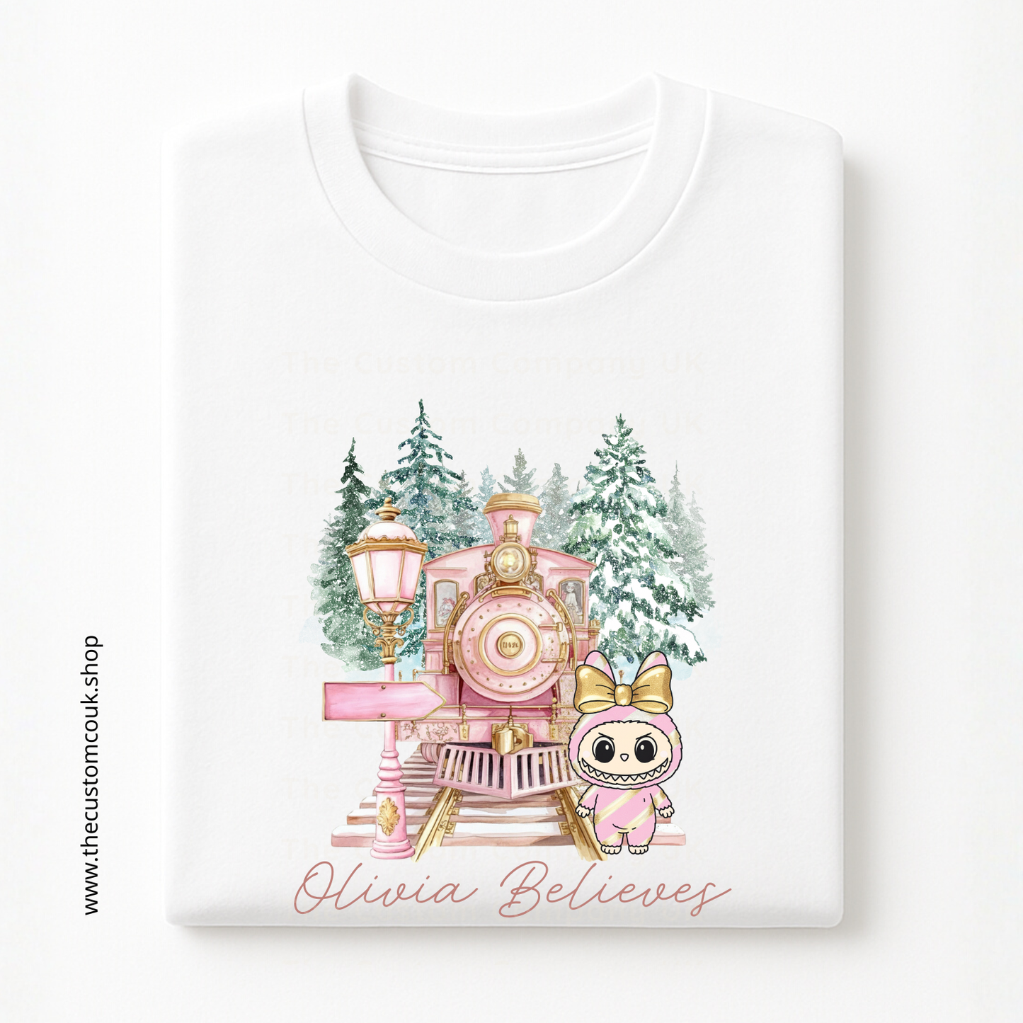 Personalised Labubu North Pole Express Christmas Tee