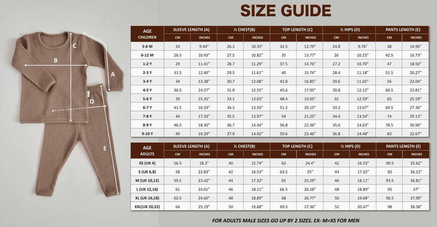 Christmas Family Matching Ribbed Loungewear