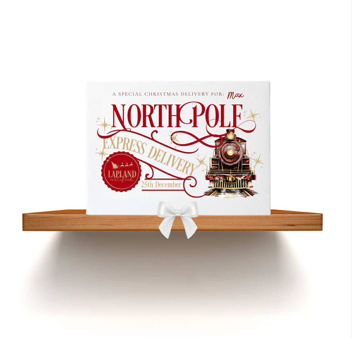 Personalised Christmas Eve Box - North Pole - Red