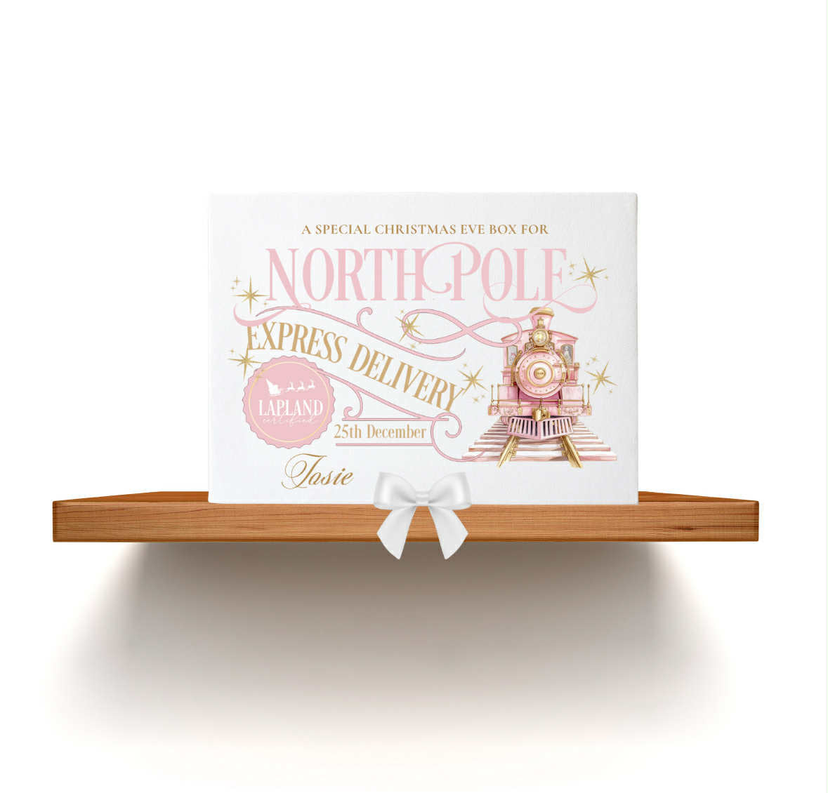 Personalised Christmas Eve Box - North Pole Pink