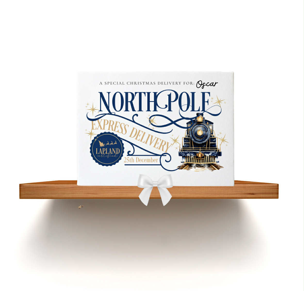 Personalised Christmas Eve Box - North Pole Express | Navy