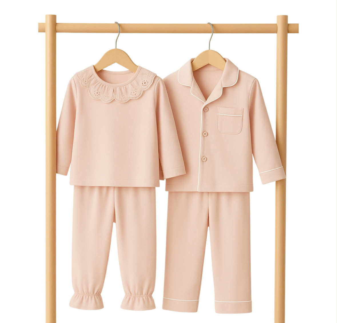 Personalised Kids Classic Style Soft Cotton Pyjama Sets