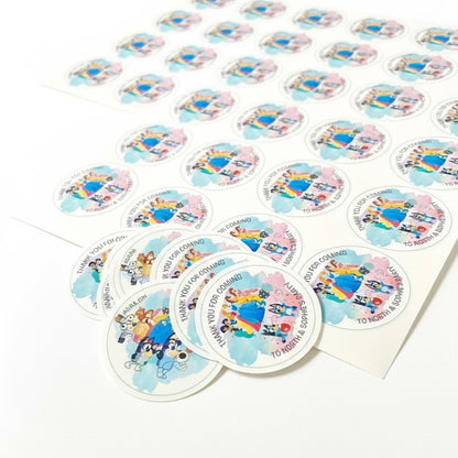 Custom Gift/Label Stickers | A4 Sheet