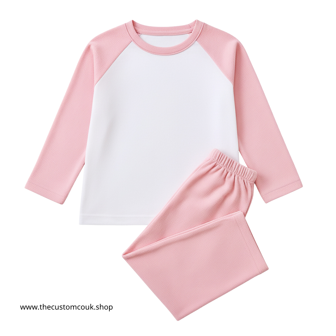 Children’s Personalised Pyjamas | Block Colour Design | Custom Birthday & Occasion PJs