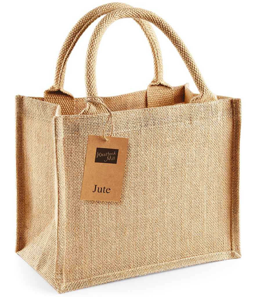 Personalised Mini Jute Gift Bag | Custom Name Tote | Party Favour Bag