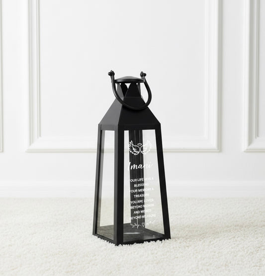 Customised Memorial Lantern -  Memorial Gift