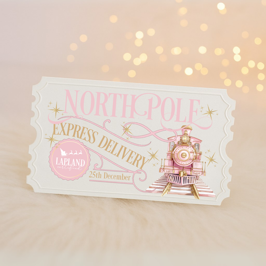 North Pole Express Personalised Acrylic Ticket