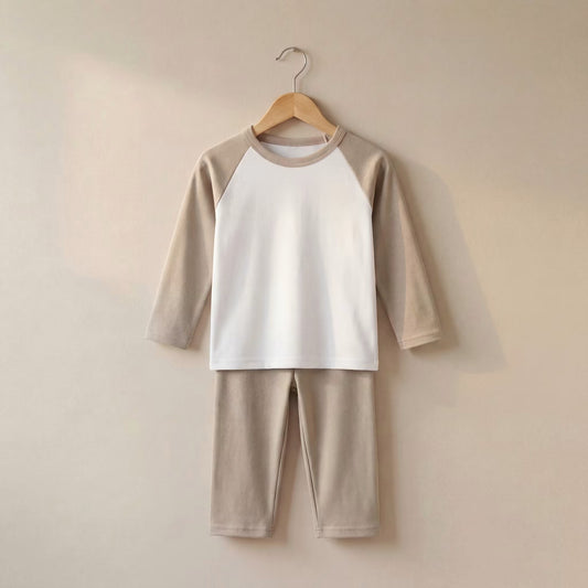 Personalised Children’s Neutral Pyjamas | Mink