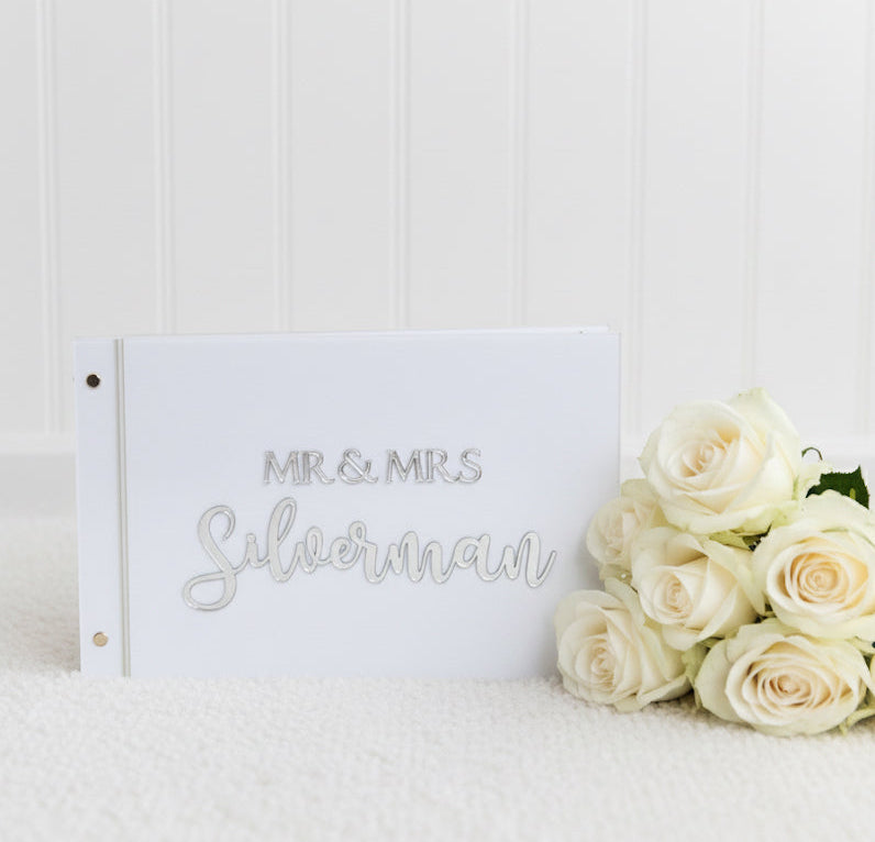 Personalised Acrylic Wedding Guestbook