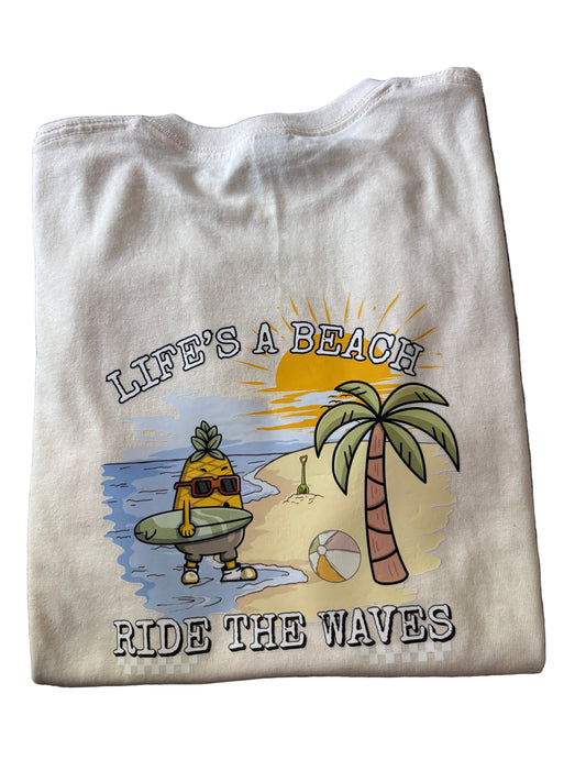 Life’s a beach, Ride the waves T-shirt- The Inclusion Initiative