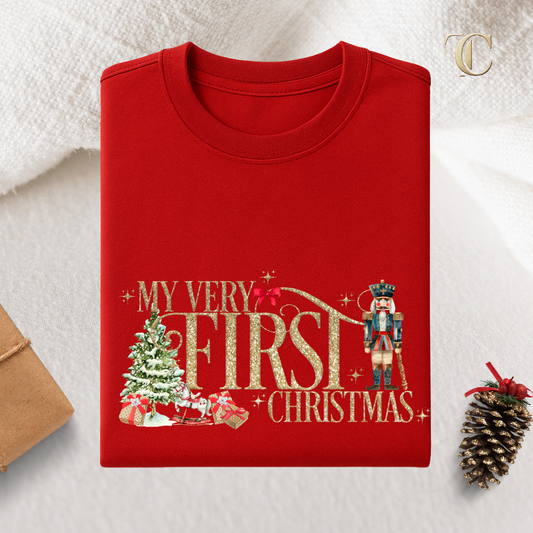 My Very First Christmas - Personalised Red Sweater