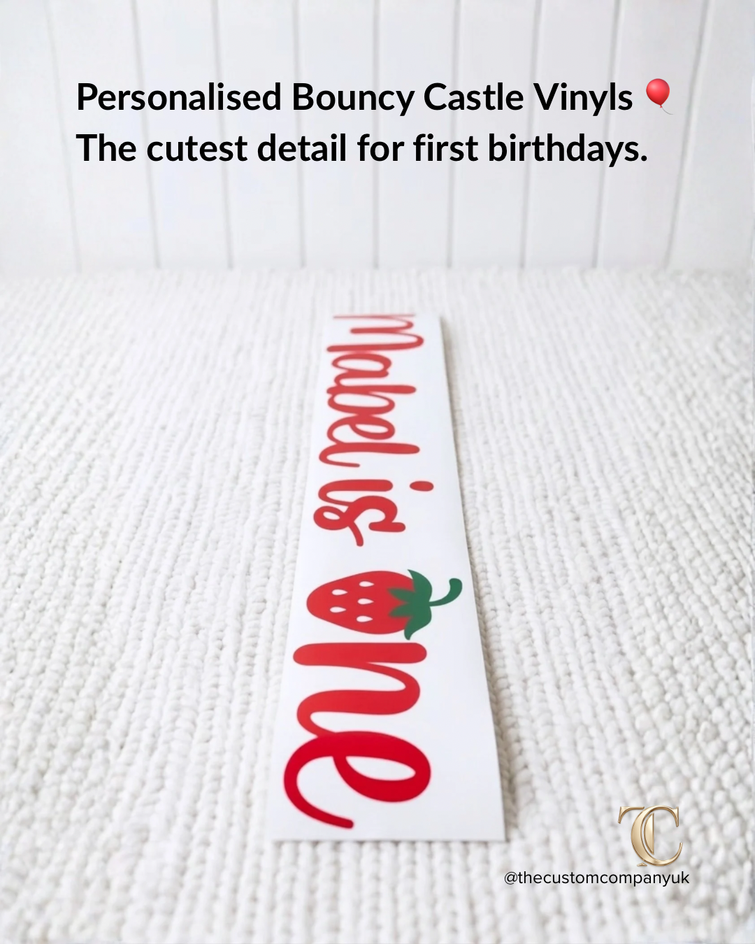 Berry 1st Birthday | Soft Play Personalisation Decals