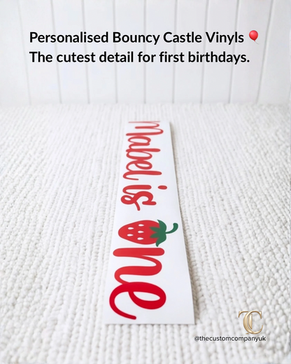 Berry 1st Birthday | Soft Play Personalisation Decals