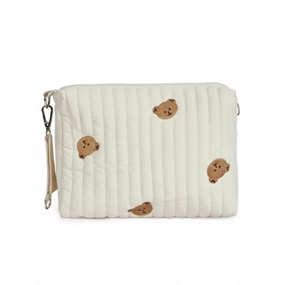 Personalised Stroller Pouch – Embroidered Teddy Bear