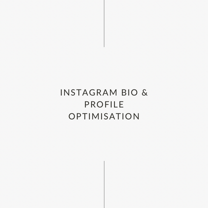 Instagram Bio & Profile Optimisation