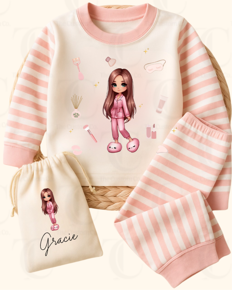 Personalised Birthday Pyjama’s - Girly Glam