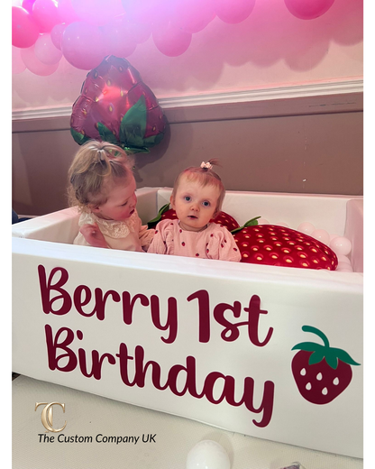 Berry 1st Birthday | Soft Play Personalisation Decals