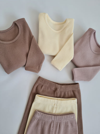 Personalised Loungewear - Biscuit Matching Family Set